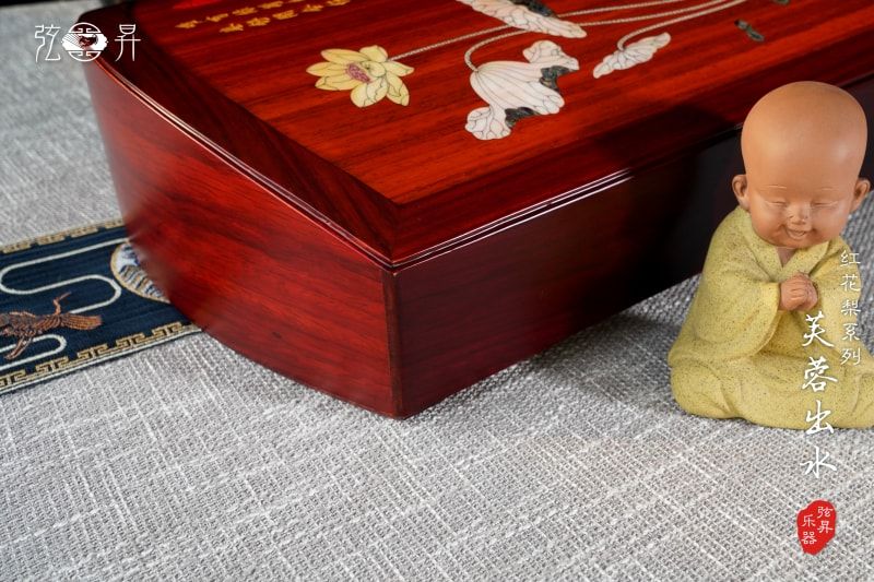 弦昇红花梨系列古筝-芙蓉出水