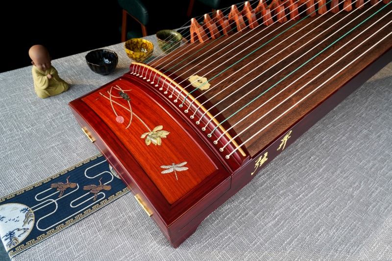 弦昇红花梨系列古筝-芙蓉出水