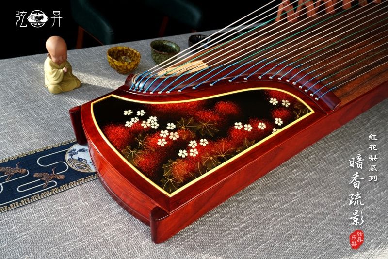 弦昇红花梨系列古筝-暗香疏影