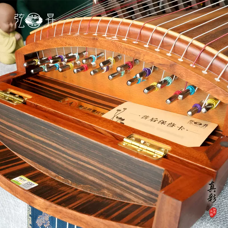 弦昇黑酸枝系列136小古筝-真彩