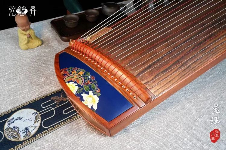 弦昇·真彩黑酸枝系列小筝-蓝珏