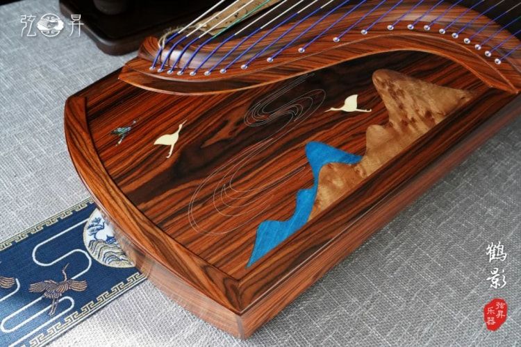 弦昇黄酸枝系列古筝（新款）-鹤影