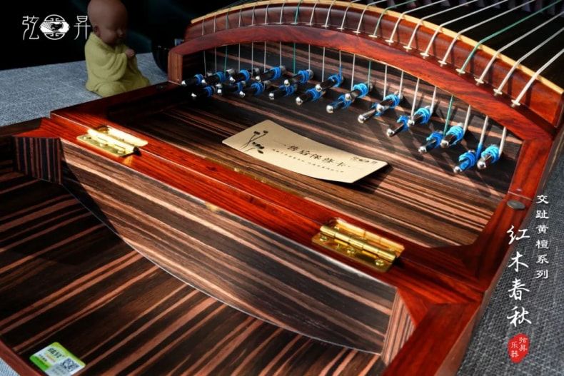 弦昇交趾黄檀系列古筝-红木春秋