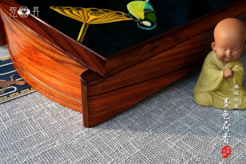 弦昇黑酸枝系列古筝-墨色荷香