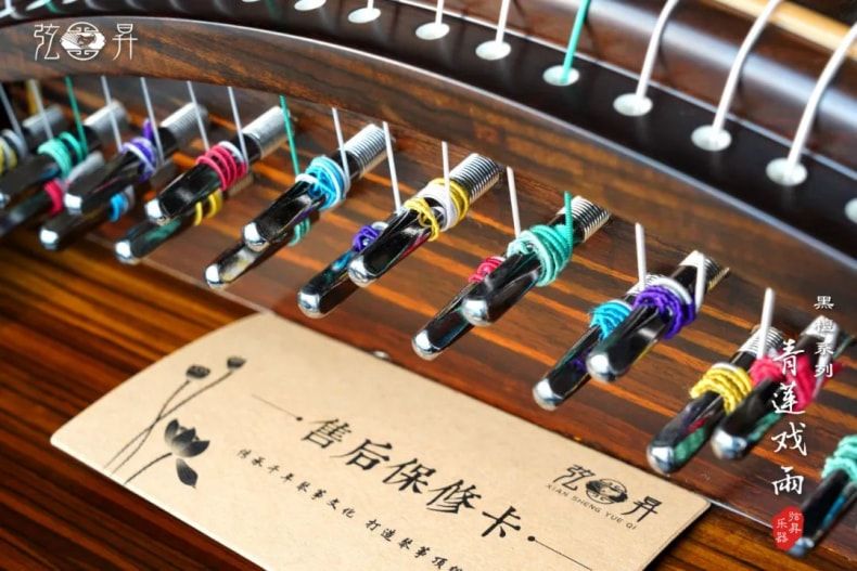 弦昇黑檀系列古筝-青莲戏雨