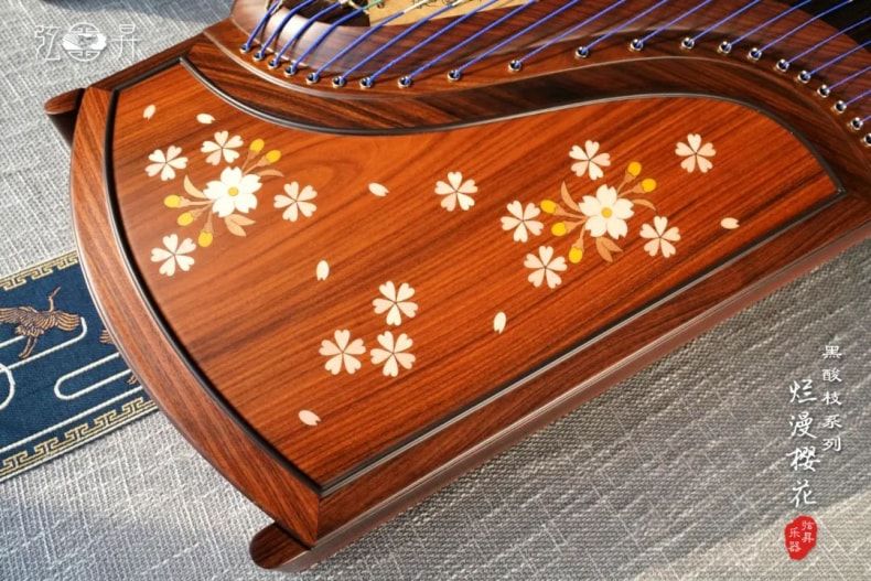 弦昇黑酸枝系列古筝-烂漫樱花