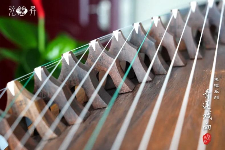 弦昇黑檀系列古筝-青莲戏雨