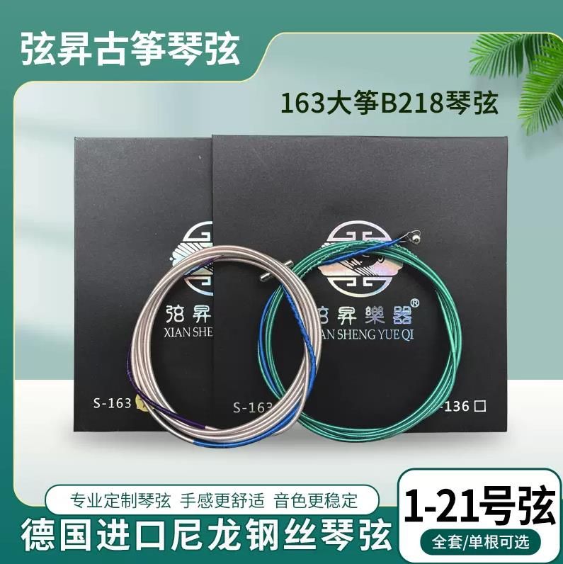 弦昇163古筝B218尼龙钢丝琴弦