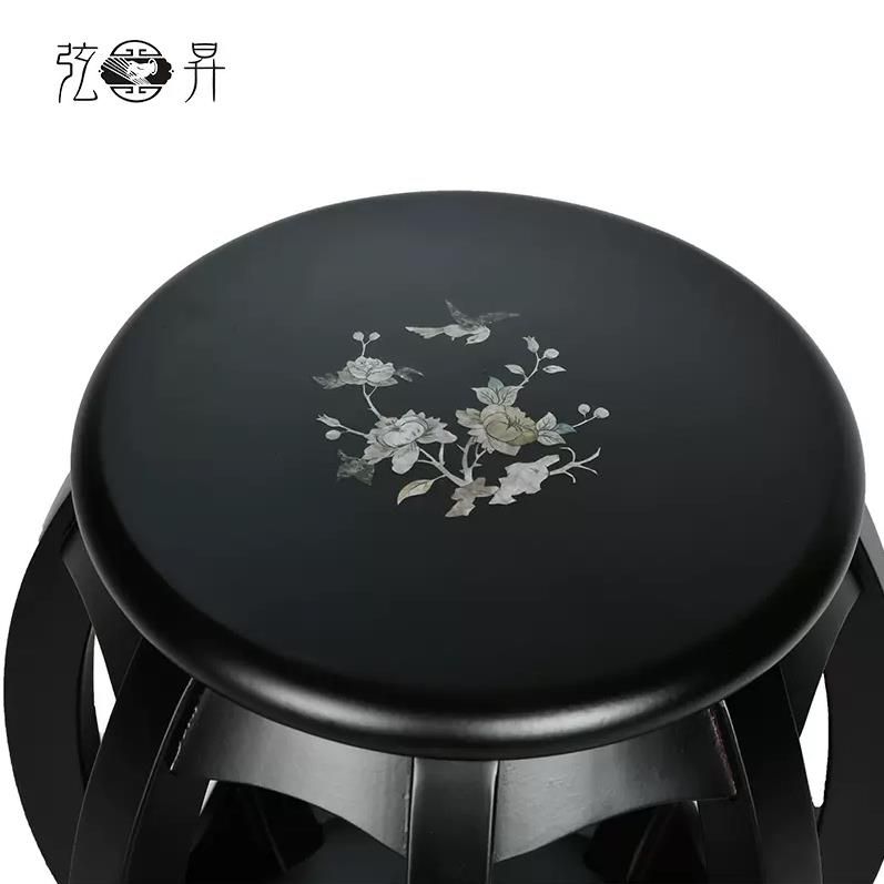弦昇古筝圆凳子古筝凳子实木古典鼓凳琴凳儿童学生圆凳