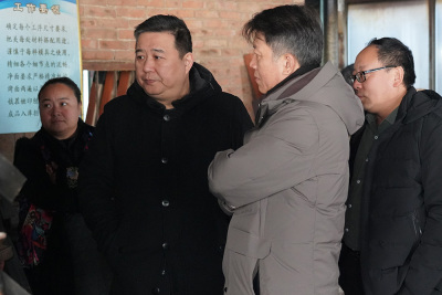 江澹曦教授和李庆丰教授到弦昇古筝厂参观